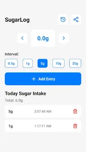 Sugar Intake Tracker - Suglog screenshot 0
