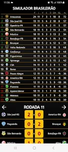Simulador Brasileirão Série C screenshot 3