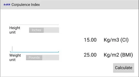 Corpulence Index screenshot 4