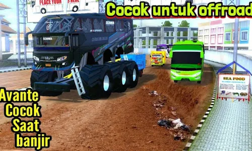 Mod Truck Bussid Off Road screenshot 2