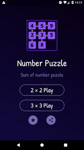 Sum of Number Puzzle screenshot 0