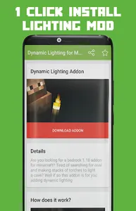 Dynamic Lighting for MCPE screenshot 0