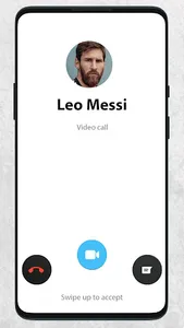 Messi Call & Chat Prank screenshot 1