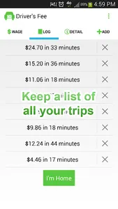 Driver's Fee: Wage Calculator screenshot 1