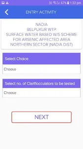 WBPHED WTP Application screenshot 2