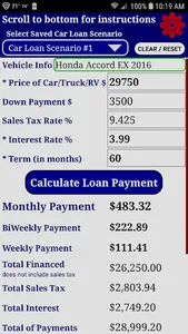 Auto Car Loan Payment Calc Pro screenshot 2