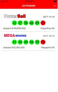 PowerBall & MEGA Millions Tool screenshot 1