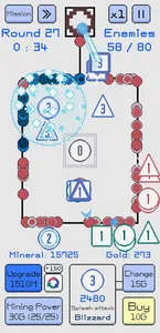 Random Pyramid Defense : pixel screenshot 1