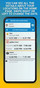 sunrise and sunset calendar screenshot 0