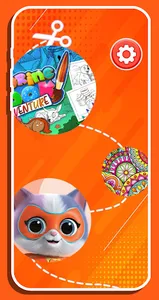 SuperKitties Coloring screenshot 1