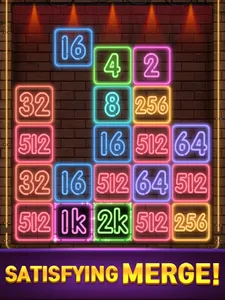 Drop Number™: Neon 2048 screenshot 10
