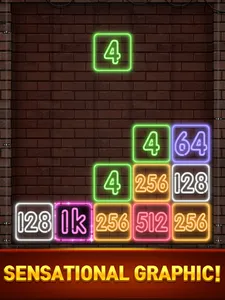 Drop Number™: Neon 2048 screenshot 21