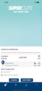 Supercuts Online Check-in screenshot 4