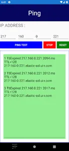 Ping screenshot 2