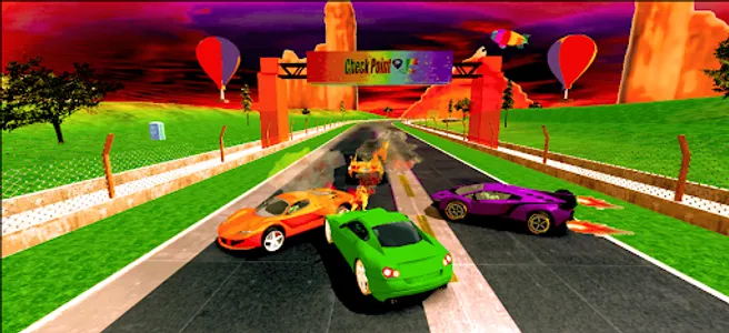 Superhero Car Racing 2022 screenshot 2