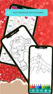 Superhero Coloring Pages screenshot 1