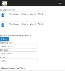 Sürekli Sipariş screenshot 1