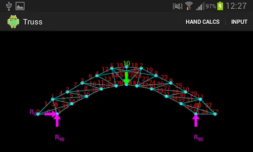 2D Truss - Hand Calcs screenshot 2