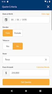 SWBD Life Insurance Quoting screenshot 3