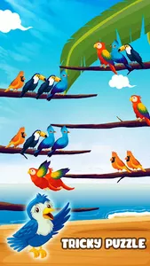 Sweet Birds Sort Color Puzzle screenshot 10