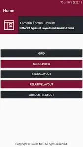 Xamarin.Forms Layouts screenshot 0