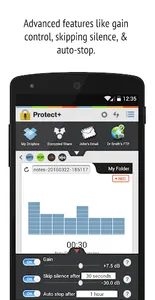 Protect+ MP3/WAV Voice Recorde screenshot 1
