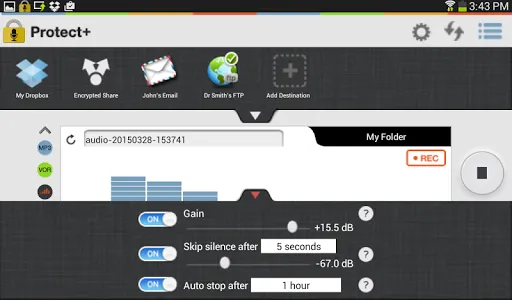 Protect+ MP3/WAV Voice Recorde screenshot 10