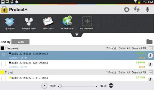 Protect+ MP3/WAV Voice Recorde screenshot 11