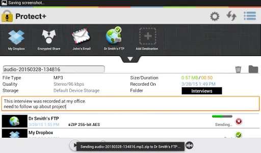 Protect+ MP3/WAV Voice Recorde screenshot 12