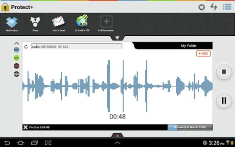 Protect+ MP3/WAV Voice Recorde screenshot 16