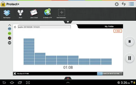 Protect+ MP3/WAV Voice Recorde screenshot 17