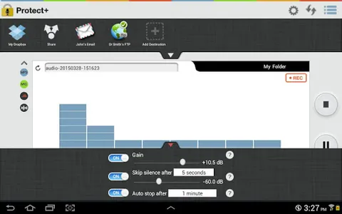 Protect+ MP3/WAV Voice Recorde screenshot 18