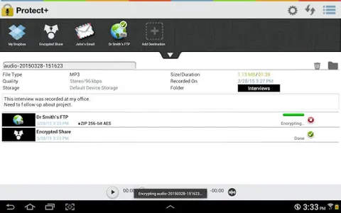 Protect+ MP3/WAV Voice Recorde screenshot 20