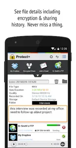 Protect+ MP3/WAV Voice Recorde screenshot 3