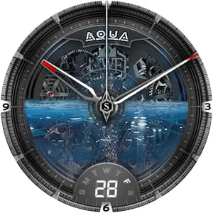 SWF Aqua Classic Watch Face screenshot 6