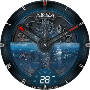 SWF Aqua Classic Watch Face screenshot 9