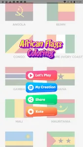 coloring flag African country screenshot 0