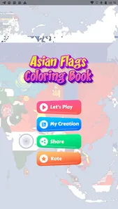 coloring flag asian countries screenshot 0