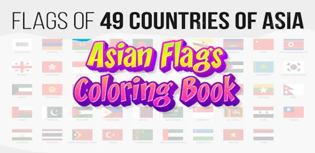 coloring flag asian countries screenshot 4