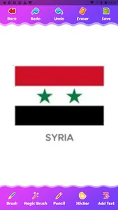 coloring flag asian countries screenshot 5