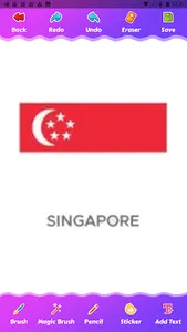 coloring flag asian countries screenshot 7