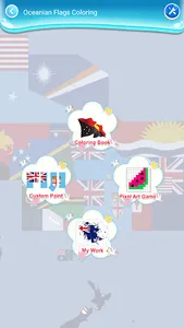 coloring oceania flag screenshot 1