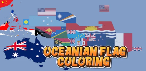 coloring oceania flag screenshot 6