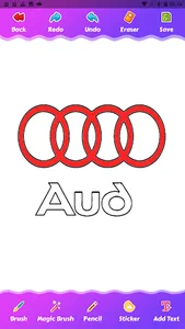 car logo coloring screenshot 1
