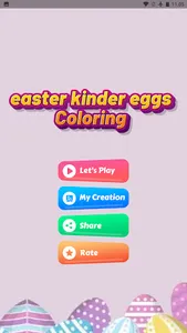 coloring easter kinder eggs screenshot 0