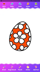 coloring easter kinder eggs screenshot 2