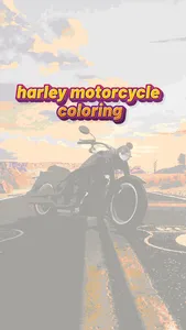 Harley Motorcycle Coloring screenshot 2