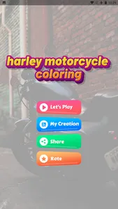 Harley Motorcycle Coloring screenshot 3