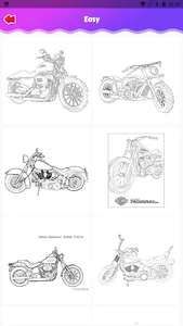 Harley Motorcycle Coloring screenshot 4