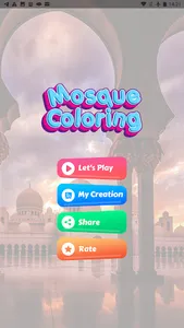 Coloring Beautiful Mosques screenshot 0
